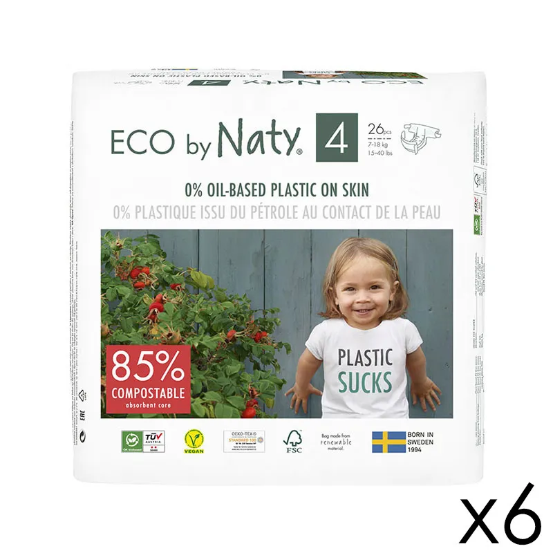 Couches Éco T.4/7-18kg - 6x26-0