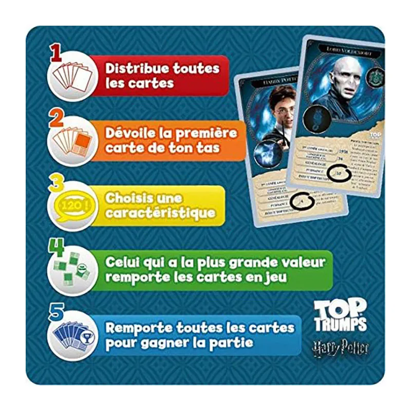 Jeu de cartes Top Trumps Harry Potter Sorciers - 6+-5
