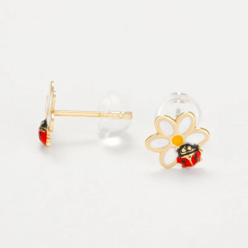 Puces d'oreilles enfant Ladybug - Or Jaune 375/1000-0