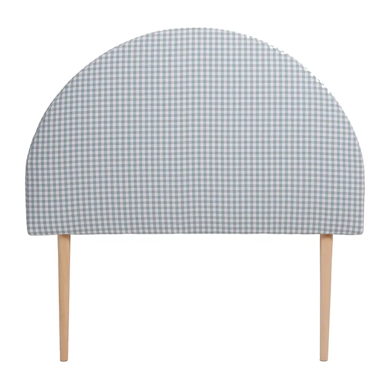 Tête de lit Vichy Turquoise - 101x8x101cm-0