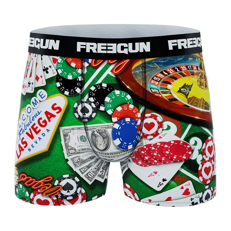 6 Boxers Garçon Best Of Freegun - Jaune/Rouge-12