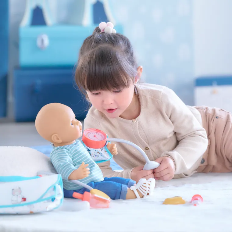 Grand coffret docteur 6pcs poupon 30-42cm - 18m+-4