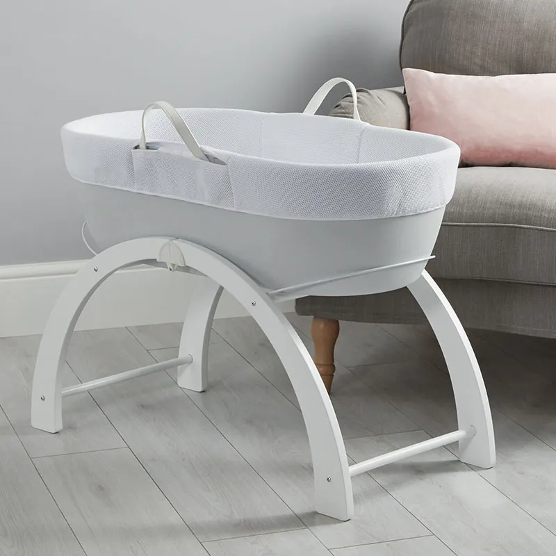 Couffin avec support Gris/Blanc - 0m+-1