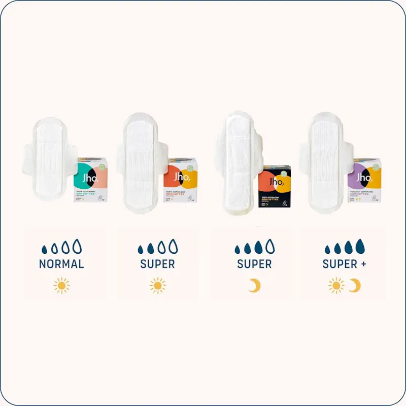 Serviettes normal jour Coton BIO - 2x10-3