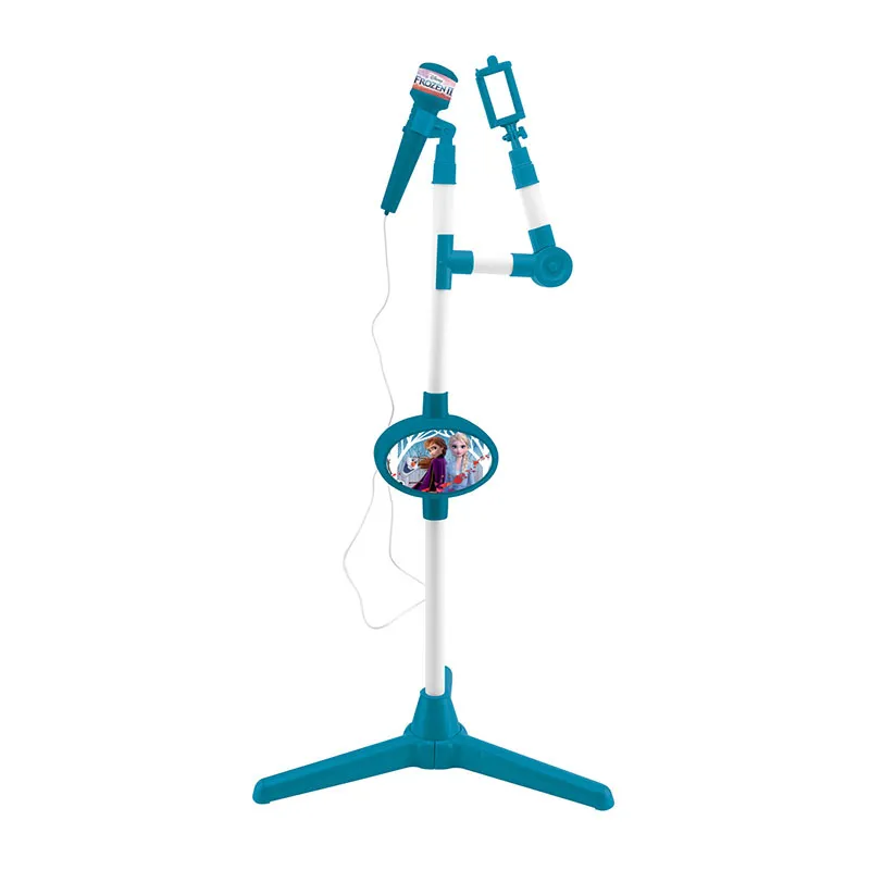 Microphone sur pied avec enceinte Reine des Neiges - 36m+-0