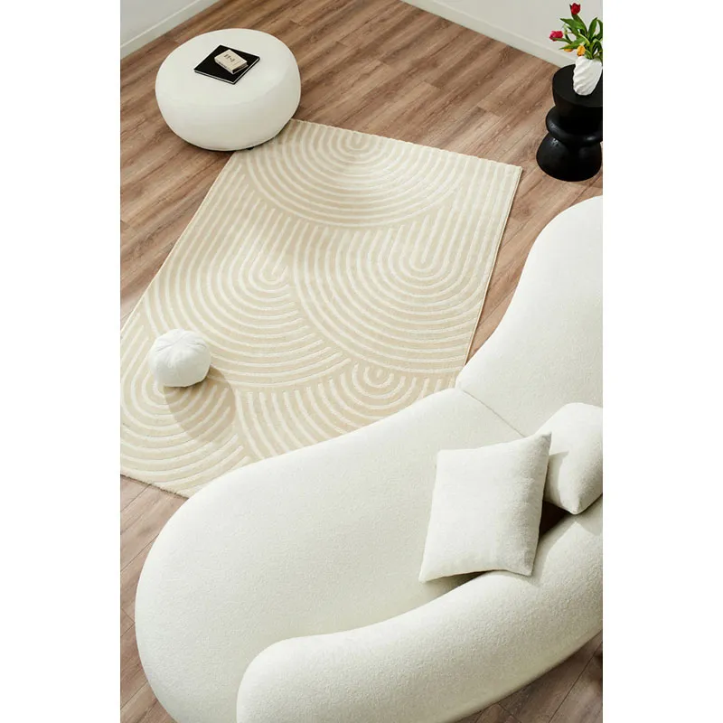 Tapis Bianca circle - Crème-8