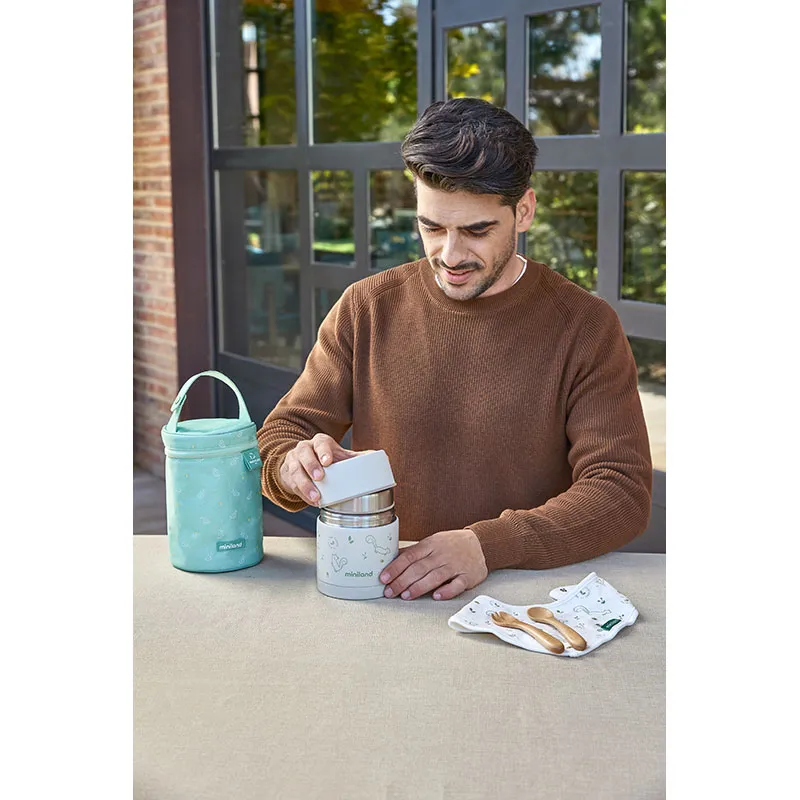 Sac isotherme pour thermos double Vert - 500 ml-3