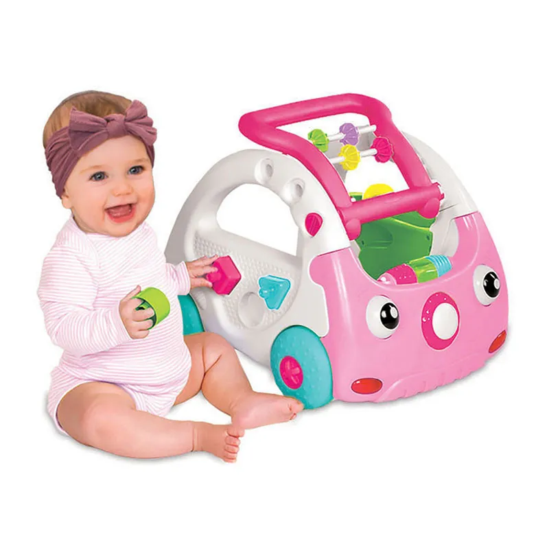 Trotteur d'activités 3en1 Senso Rose - 6m+-3