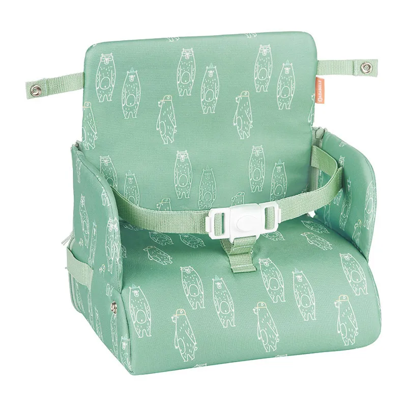 Rehausseur nomade Ourson Vert - 30x33cm-0
