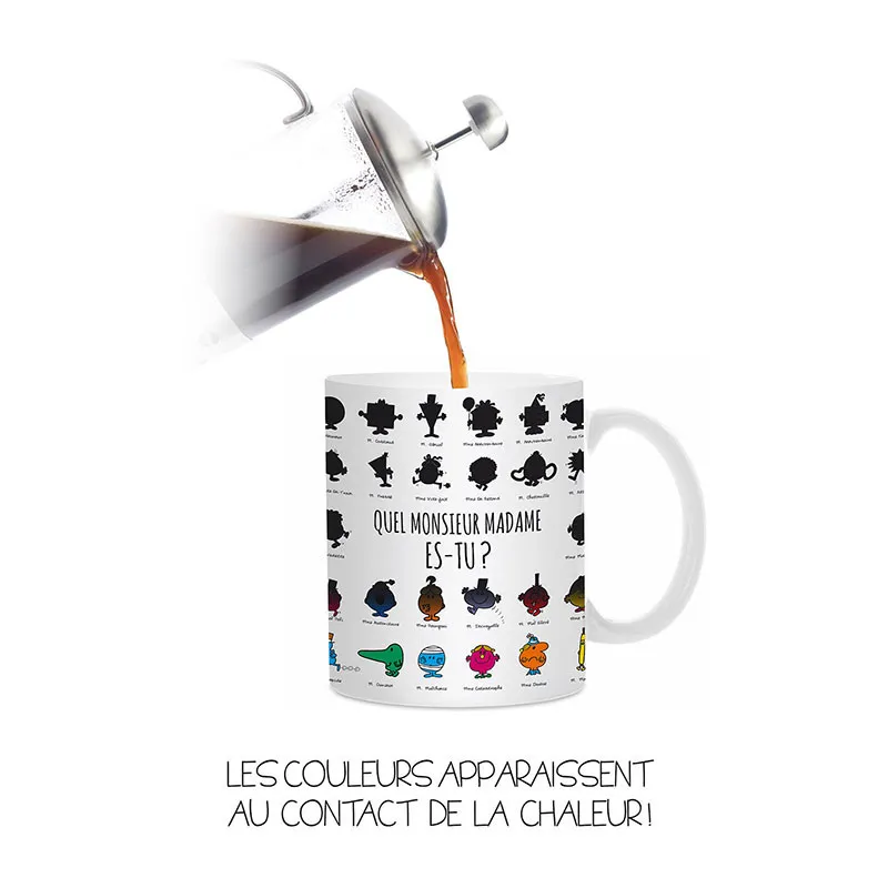 Mug couleur changeante Monsieur Madame - ø12cm-2
