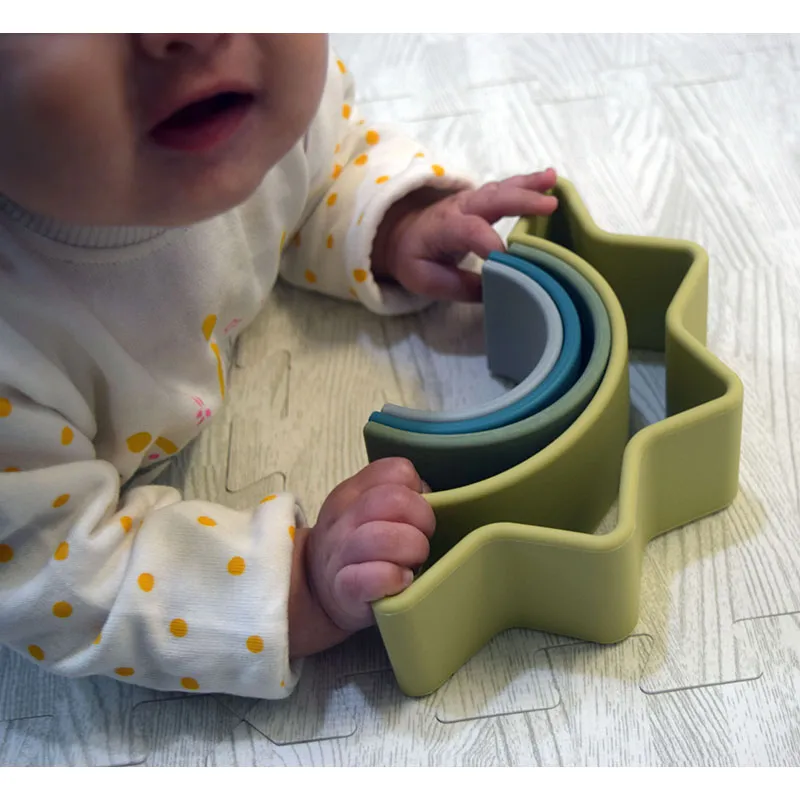 Jouet Silicone Soleil Pastel - 0m+-5