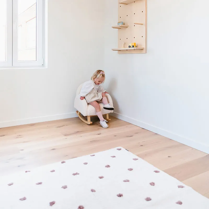 Tapis à pois Blanc - 120x160cm-3