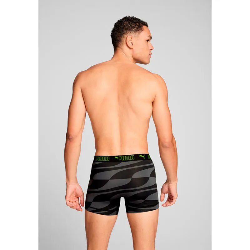 2 Boxers Homme Sport microfibre Puma - Noir/Gris-4