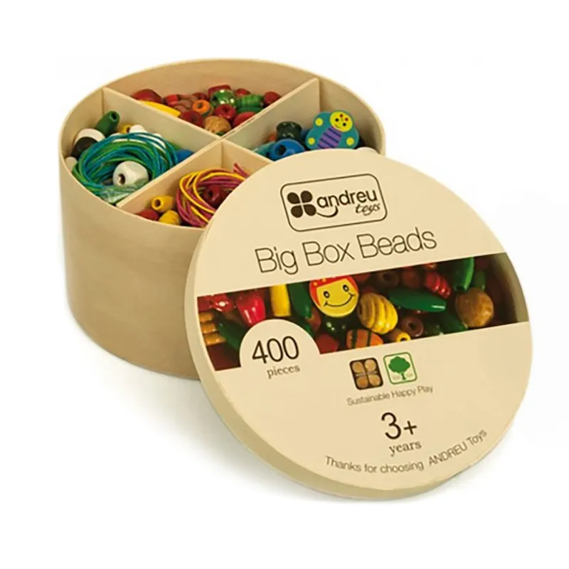 400 Perles en bois - 36m+-1