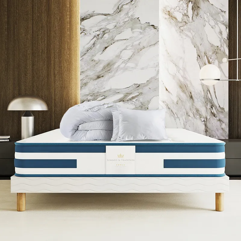 Matelas Balthazar + sommier + 2 oreillers + 1 couette-0