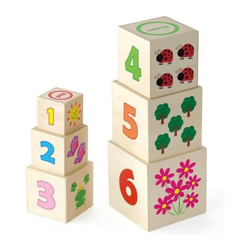 Cubes gigognes nature - 12m+-4