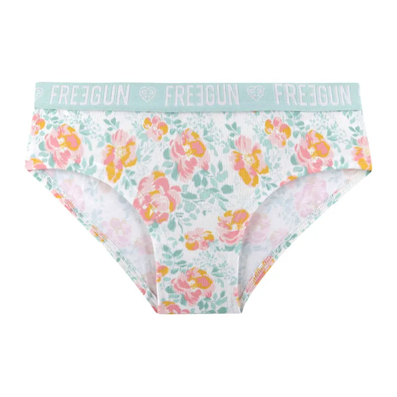 3 Culottes Femme Coton Freegun - Bleu/Rose/Vert-4