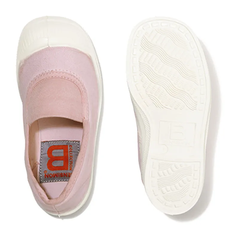 Tennis élastiques Enfant - Rose Poudre-3