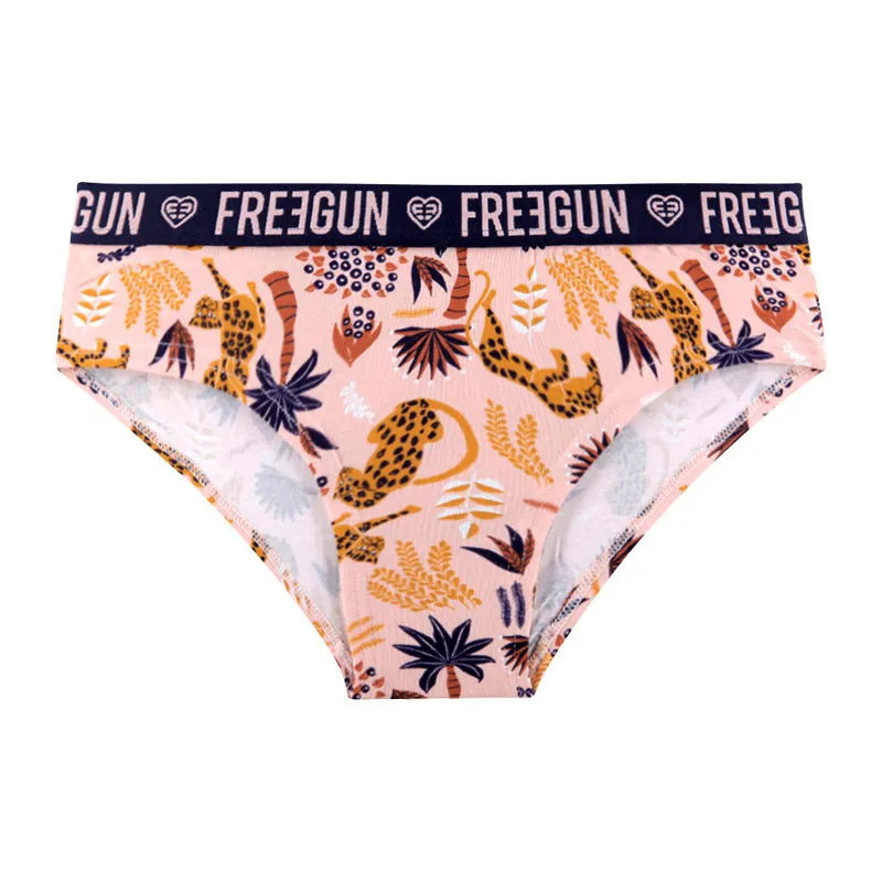 3 Culottes Femme Coton Freegun - Bleu/Rose/Vert-3