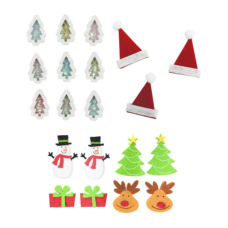 Stickers Noël feutrine/sequins - 27pcs-5