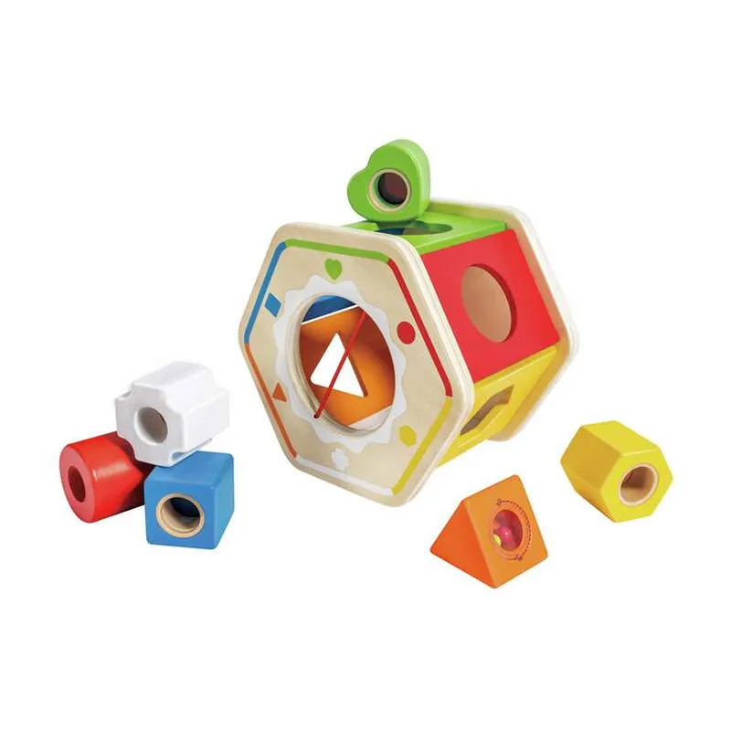 Trieur de formes en bois 7pcs - 12m+-3