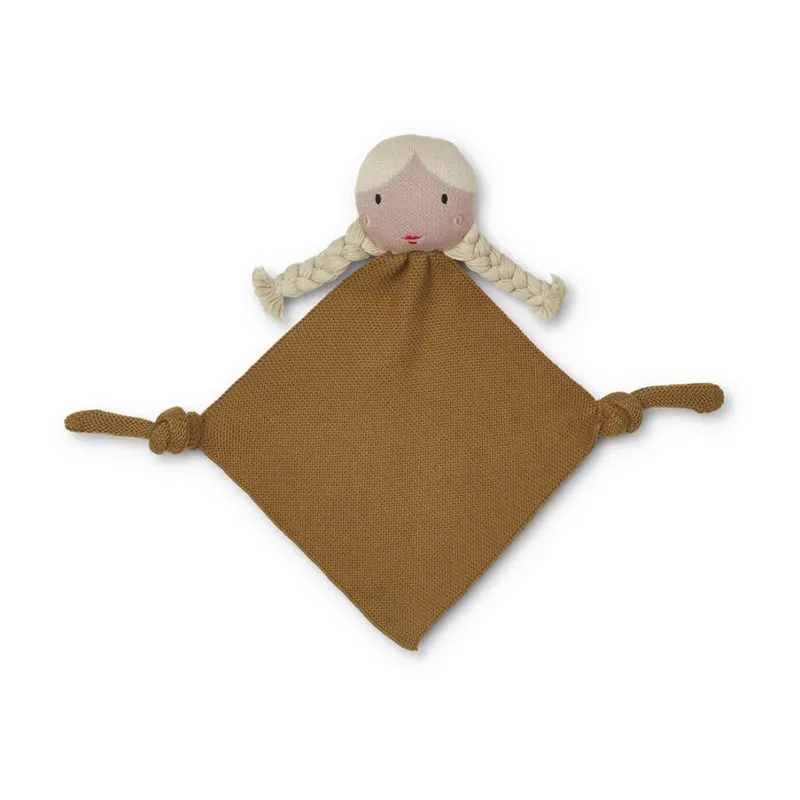 Doudou Alfie Doll golden caramel multi mix - Liewood-0