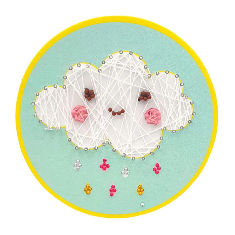 Kit créatif string art Nuage - 21cm-0