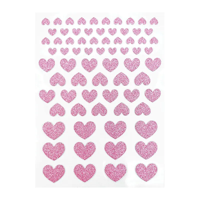 Stickers Cœurs & Paillettes - 144pcs-7