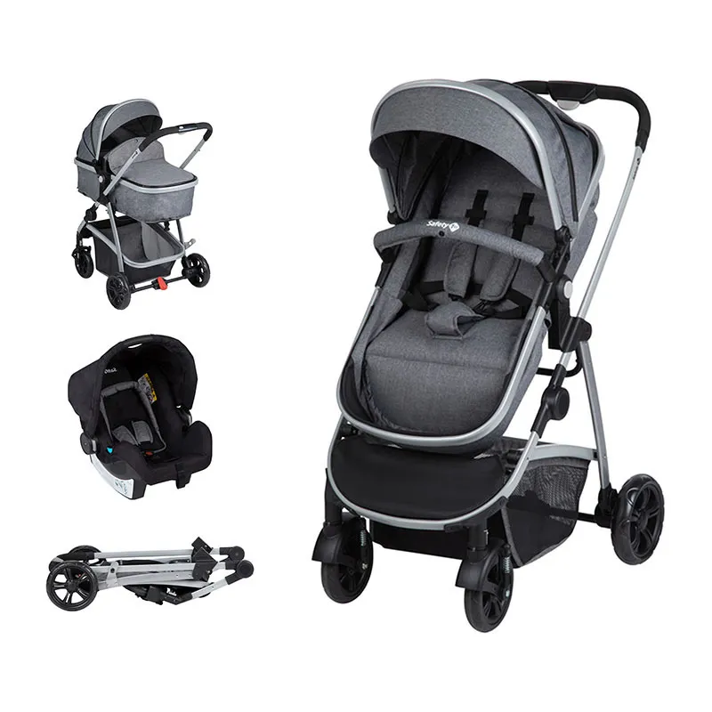 Trio Poussette Hello 2en1 + Cosi Black Chic sans base - 0m+-0