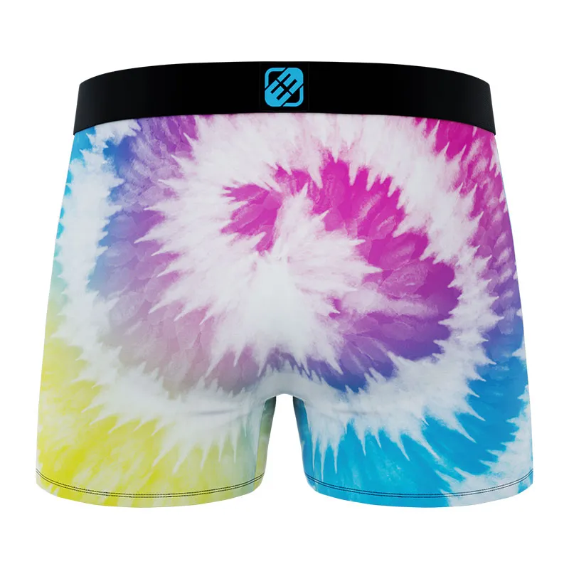 3 Boxers Homme Rainbow - Vert/Jaune/Orange/Bleu/Violet-4