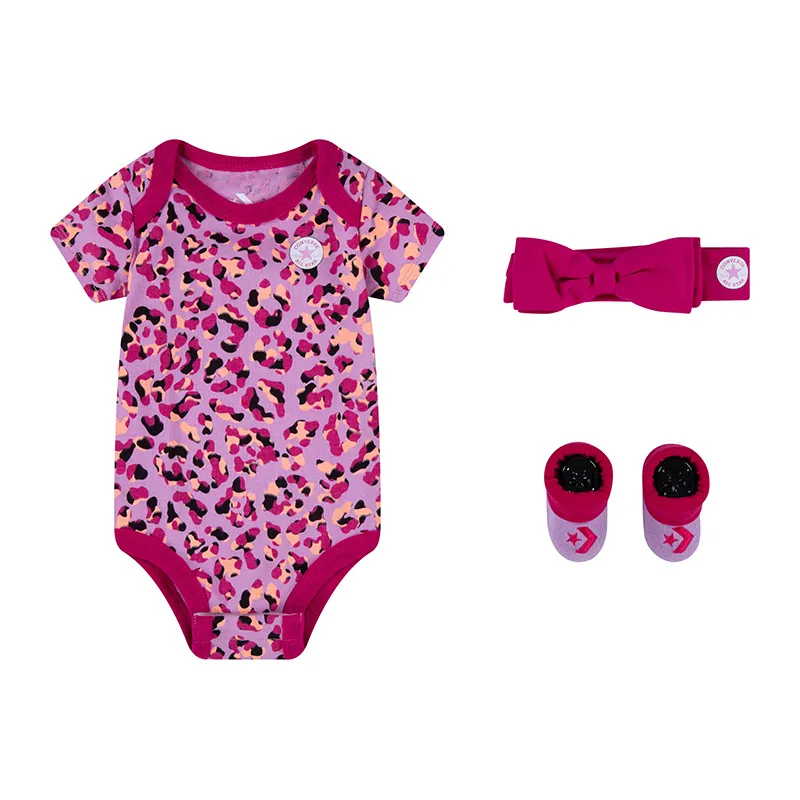 Body + Headband + Chaussons Léopard - Prime Pink - CONVERSE-0