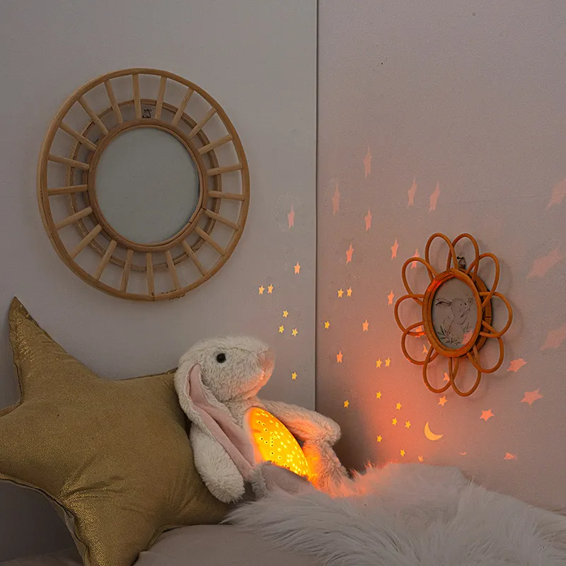 Veilleuse Projecteur Led peluche Lapin - 26x12x34cm-3