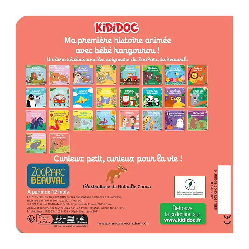 Coucou, petit kangourou ! - 12m+-3
