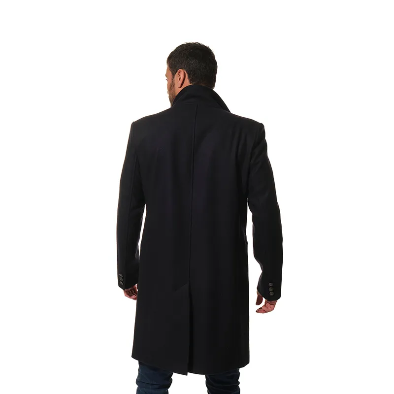 Manteau 3/4 Croisic Drap de laine Homme - Marine-2