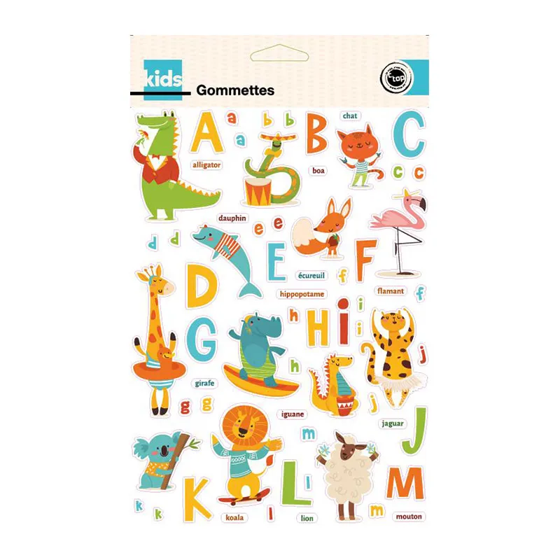 Gommettes Alphabet Animaux - 268pcs-13