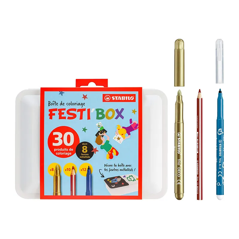 Boîte de coloriage Festi'Box - 30pcs-0