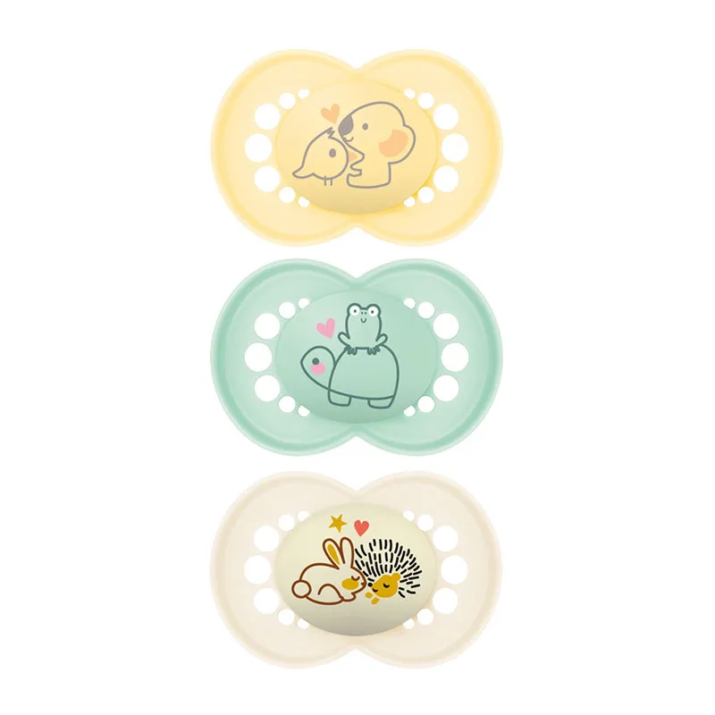 3 Sucettes Original Beige + Boite - 18m+-0