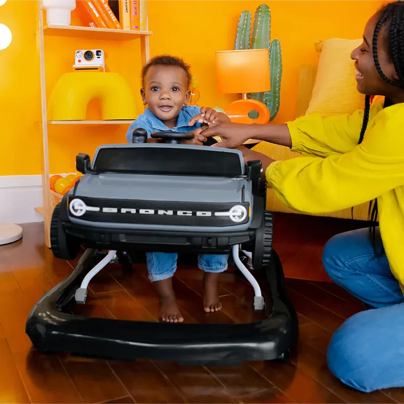 Trotteur 4en1 avec volant interactif amovible - 6m+-7