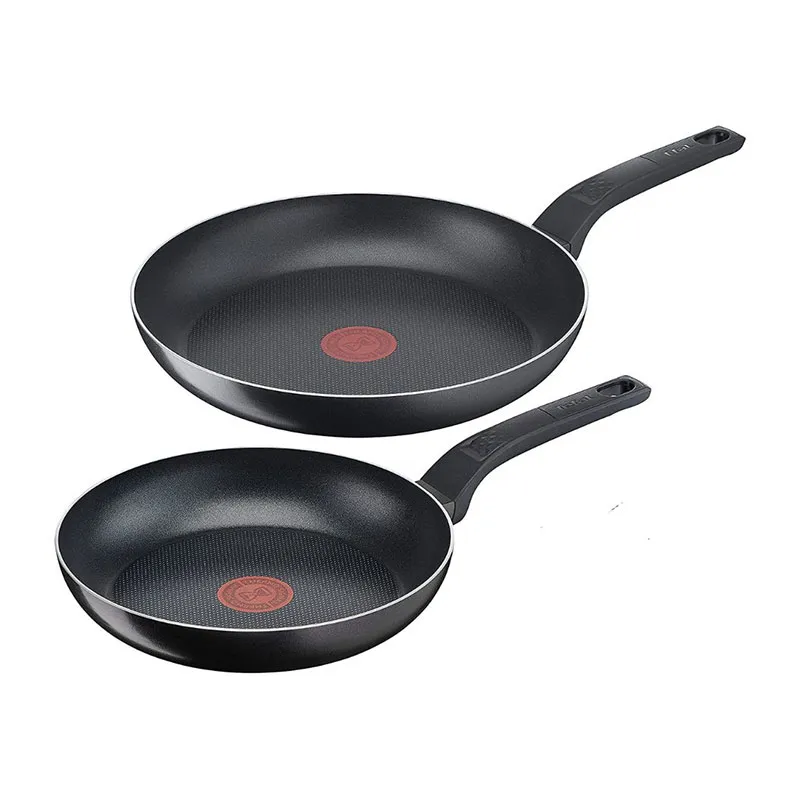 2 Poêles Tefal Easy Cook & Clean - Noir-0