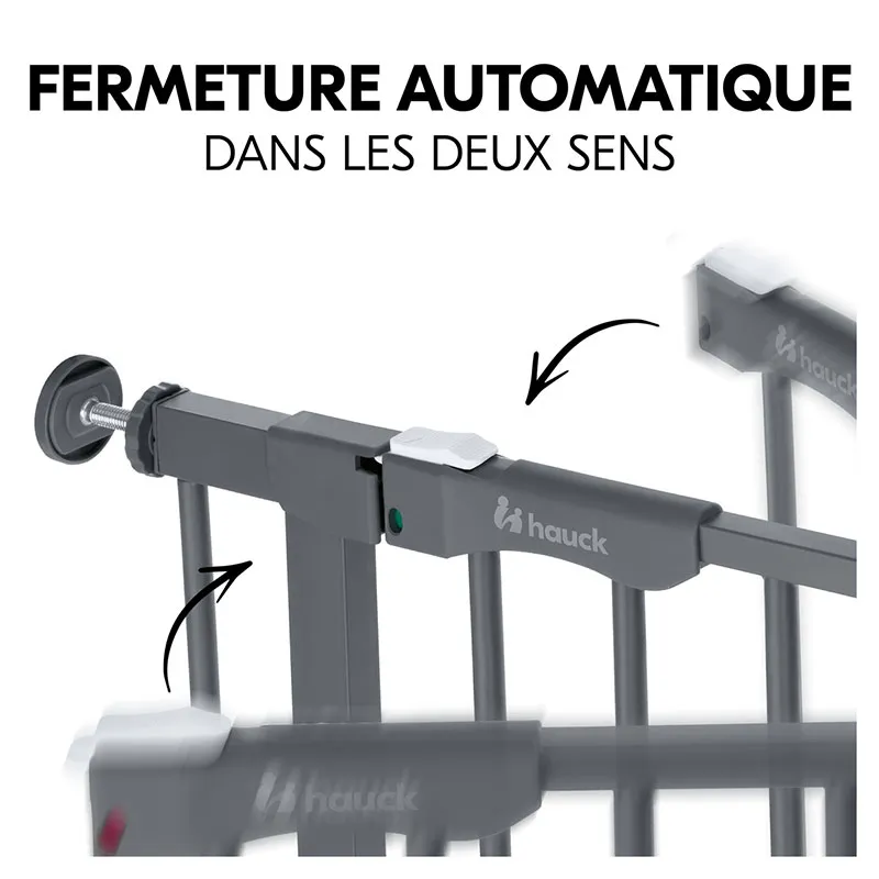 Barrière de sécu. Clear Step Autoclose 2 + Extension Dark Grey - 75-80+9cm-4