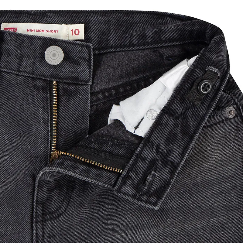 Short en jean Mini Mom Roll Cuf - Yonder w/o destruction-4