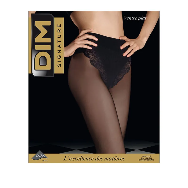 Collants Ventre plat Signature 20D Femme - Noir-0