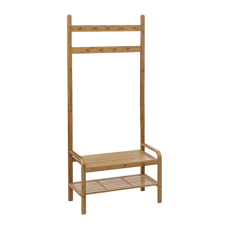 Vestiaire d'entrée bambou - 73,5x34,5x170cm-0