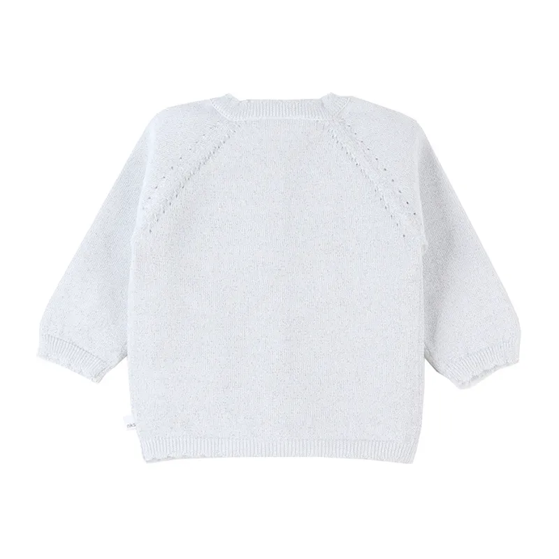 Cardigan Lurex - Blanc-1