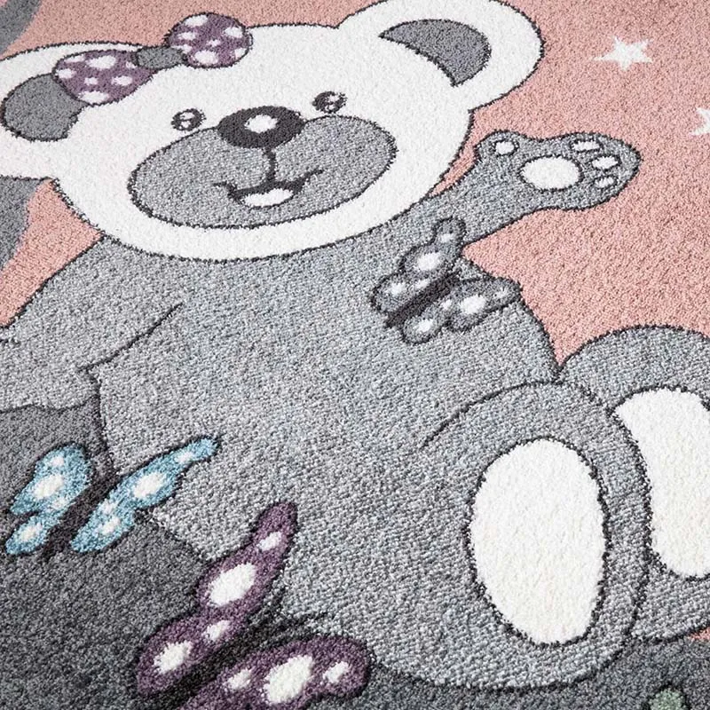 Tapis Anime ourson Rose - Plusieurs dim. dispos-5