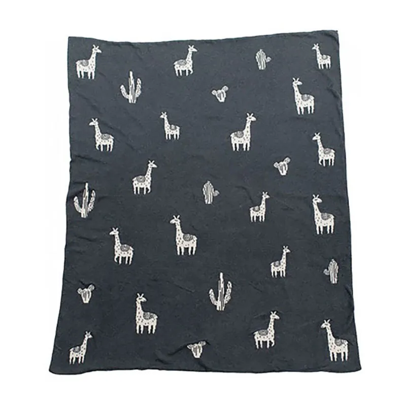 Couverture Coton BIO Lama - 80x100cm-1