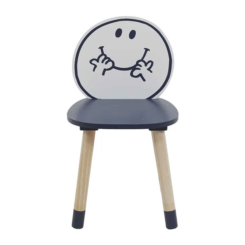 Chaise Madame Heureux Bleu - 52x28x28cm-2