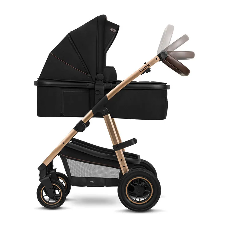 Trio Poussette Amber + Nacelle + Cosy Gr.0+ Black Onyx - 0m+-6
