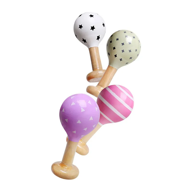 Hochet en bois Maracas Aléatoire - 0m+-0