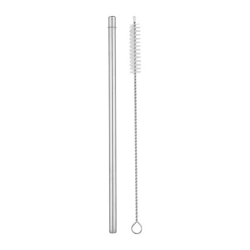 Gobelet de voyage + Paille et goupillon Abricot - 530ml-1